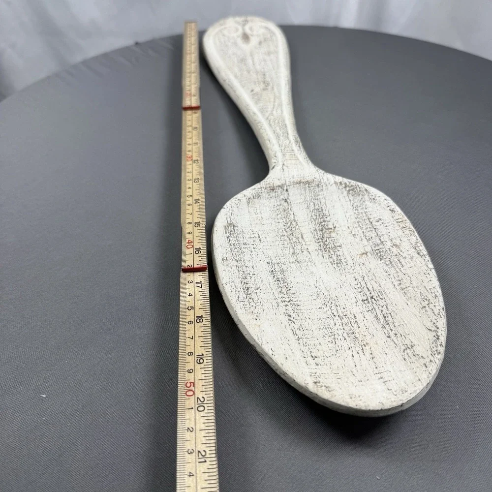 Large Whitewash Spoon Wall‎ Decor Kitchen Rustic Farmhouse Kitschy Distressed